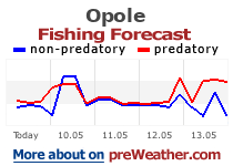 Opole fishing forecast