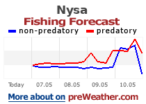 Nysa fishing forecast