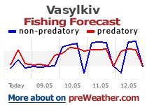 Vasylkiv fishing forecast