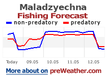 Maladzyechna fishing forecast