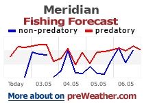 Meridian fishing forecast