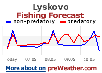 Lyskovo fishing forecast